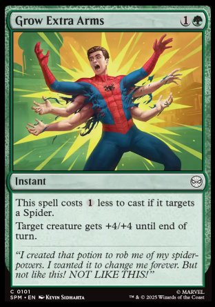 (101) Magic The Gathering Magic: The Gathering | Marvel's Spider-Man Single: Grow Extra Arms  Common