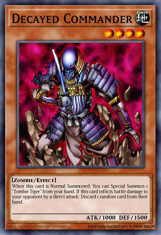 (010) YuGiOh TCG MFC: Magician's Force Single: Decayed Commander  Common