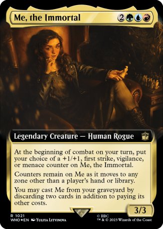 (1021) Magic The Gathering Universes Beyond: Doctor Who: Extras Single: Me, the Immortal (V.3)  Rare