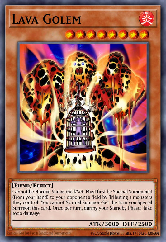 (117) YuGiOh TCG LCJW: Legendary Collection 4: Mega Pack Single: Lava Golem  Rare