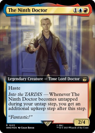 (1023) Magic The Gathering Universes Beyond: Doctor Who: Extras Single: The Ninth Doctor (V.4)  Rare