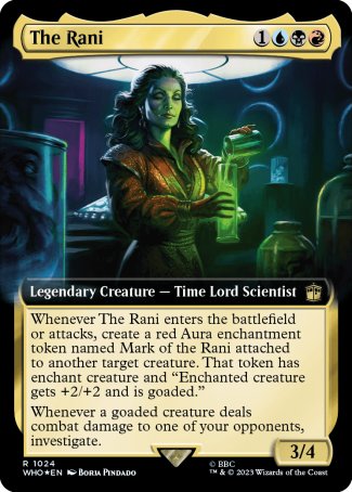 (1024) Magic The Gathering Universes Beyond: Doctor Who: Extras Single: The Rani (V.3) Holo Rare