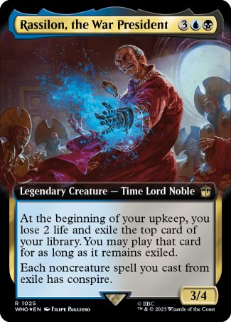 (1025) Magic The Gathering Universes Beyond: Doctor Who: Extras Single: Rassilon, the War President (V.3)  Rare