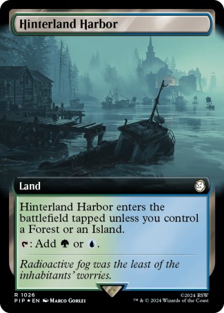(1026) Magic The Gathering Universes Beyond: Fallout: Extras Single: Hinterland Harbor (V.3)  Holo Rare