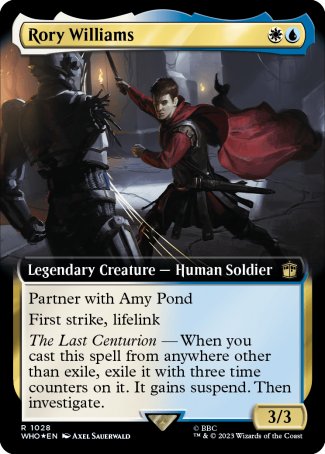 (1028) Magic The Gathering Universes Beyond: Doctor Who: Extras Single: Rory Williams (V.3)  Rare