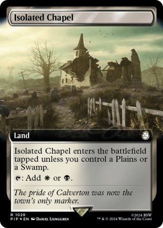 (1028) Magic The Gathering Universes Beyond: Fallout: Extras Single: Isolated Chapel (V.3)  Rare