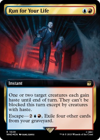 (1029) Magic The Gathering Universes Beyond: Doctor Who: Extras Single: Run for Your Life (V.3) Holo Rare