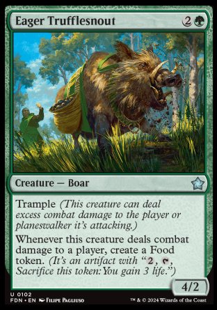 (102) Magic The Gathering Magic: The Gathering Foundations Single: Eager Trufflesnout  Uncommon