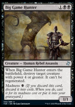 (102/289) Magic The Gathering Time Spiral Remastered Single: Big Game Hunter Holo Uncommon