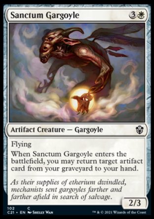 (102) Magic The Gathering Commander: Strixhaven Single: Sanctum Gargoyle  Common