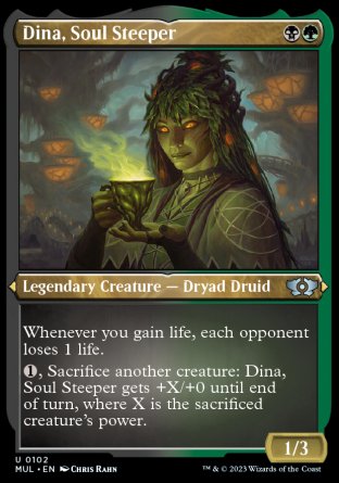 (102) Magic The Gathering Multiverse Legends Single: Dina, Soul Steeper (V.2)  Uncommon