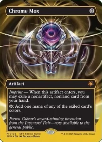 (102) Magic The Gathering Special Guests Single: Chrome Mox (Gold) Holo Mythic