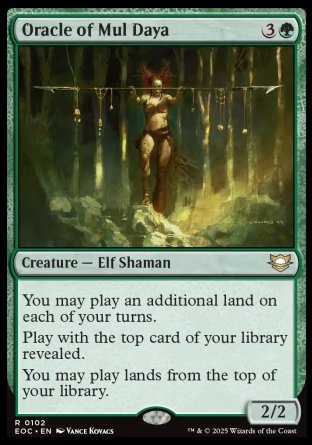 (102) Magic The Gathering Commander: Edge of Eternities Single: Oracle of Mul Daya  Rare