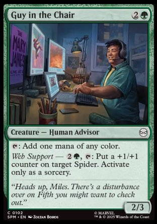 (102) Magic The Gathering Magic: The Gathering | Marvel's Spider-Man Single: Guy in the Chair  Common