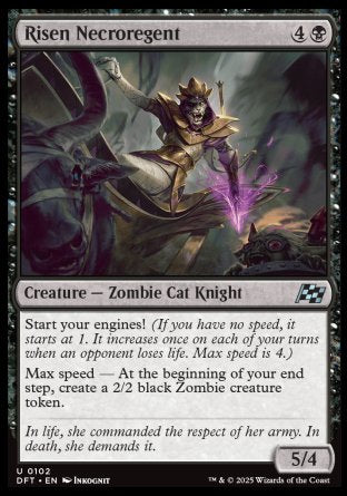 (102) Magic The Gathering Aetherdrift Single: Risen Necroregent  Uncommon