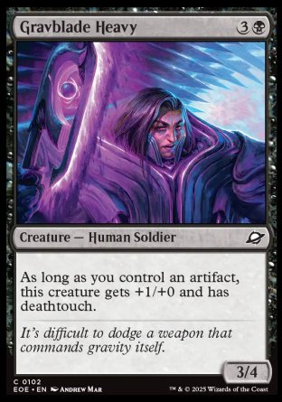 (102) Magic The Gathering Edge of Eternities Single: Gravblade Heavy  Common