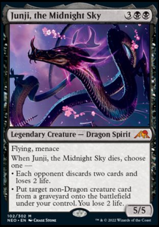 (102) Magic The Gathering Kamigawa: Neon Dynasty Single: Junji, the Midnight Sky Holo Mythic