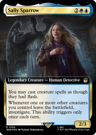 (1030) Magic The Gathering Universes Beyond: Doctor Who: Extras Single: Sally Sparrow (V.3)  Rare