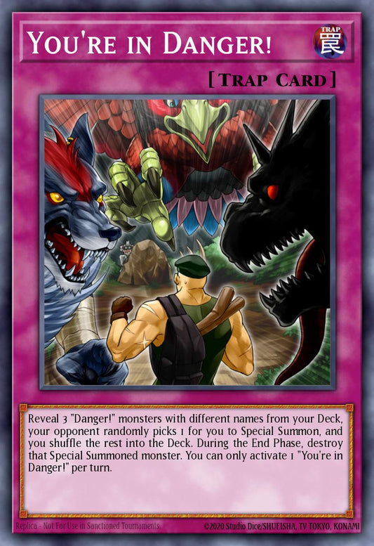 (087) YuGiOh TCG MP20: 2020 Tin of Lost Memories Mega Pack Single: You're in Danger!  Common