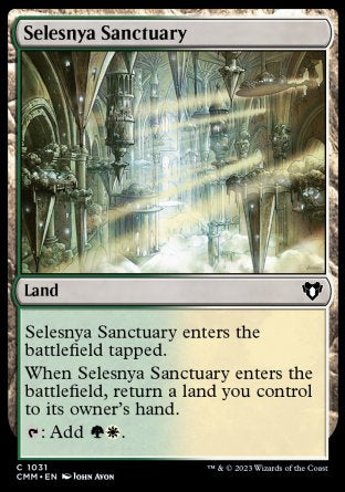 (1031) Magic The Gathering Commander Masters: Extras Single: Selesnya Sanctuary  Common