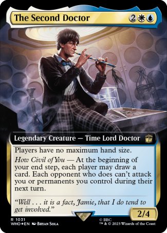 (1031) Magic The Gathering Universes Beyond: Doctor Who: Extras Single: The Second Doctor (V.4) Holo Rare