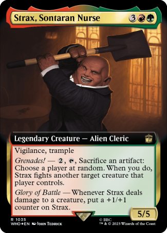(1035) Magic The Gathering Universes Beyond: Doctor Who: Extras Single: Strax, Sontaran Nurse (V.3)  Rare