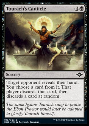 (103) Magic The Gathering Modern Horizons 2 Single: Tourach's Canticle Holo Common