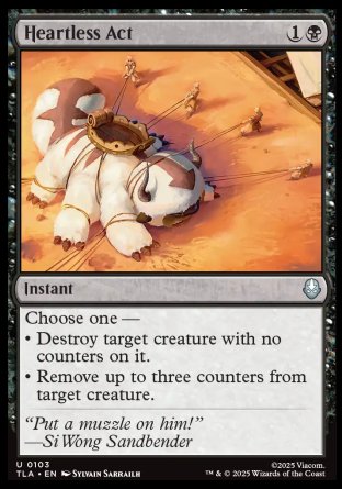 (103) Magic The Gathering Magic: The Gathering | Avatar: The Last Airbender Single: Heartless Act Holo Uncommon