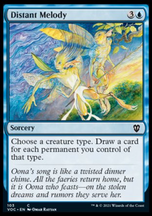 (103) Magic The Gathering Commander: Innistrad: Crimson Vow Single: Distant Melody  Common