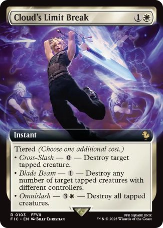 (103) Magic The Gathering Commander: Magic: The Gathering - FINAL FANTASY: Extras Single: Cloud's Limit Break  Rare