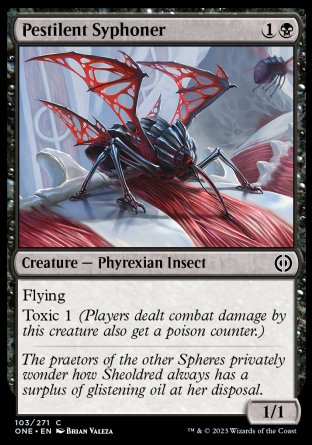 (103) Magic The Gathering Phyrexia: All Will Be One Single: Pestilent Syphoner  Common