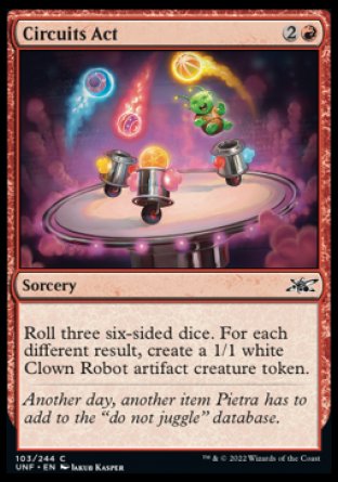 (103) Magic The Gathering Unfinity Single: Circuits Act  Common