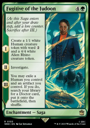 (103) Magic The Gathering Universes Beyond: Doctor Who Single: Fugitive of the Judoon Holo Rare