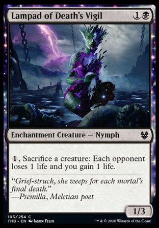 (103/254) Magic The Gathering Theros Beyond Death Single: Lampad of Death's Vigil  Common