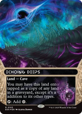 (103) Magic The Gathering Stellar Sights Single: Echoing Deeps (V.3) Holo Rare