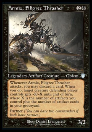 (103) Magic The Gathering Commander: The Brothers' War Single: Armix, Filigree Thrasher  Uncommon