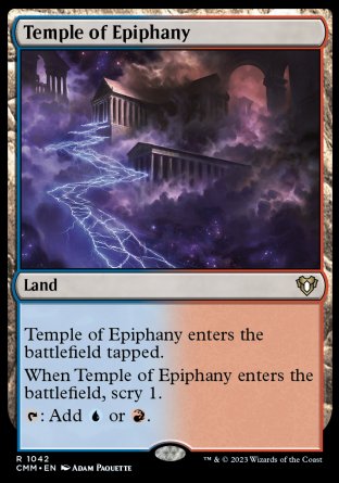 (1042) Magic The Gathering Commander Masters: Extras Single: Temple of Epiphany  Rare