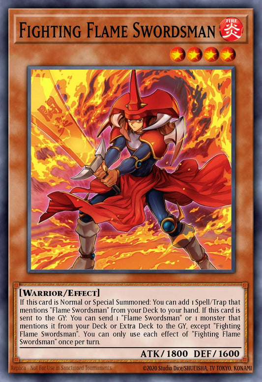 (132) YuGiOh TCG MP24: 25th Anniversary Tin: Dueling Mirrors Single: Fighting Flame Swordsman  Secret Rare