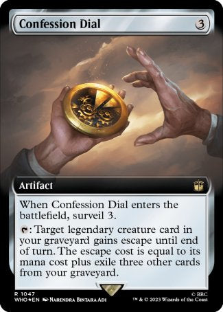 (1047) Magic The Gathering Universes Beyond: Doctor Who: Extras Single: Confession Dial (V.3) Holo Rare