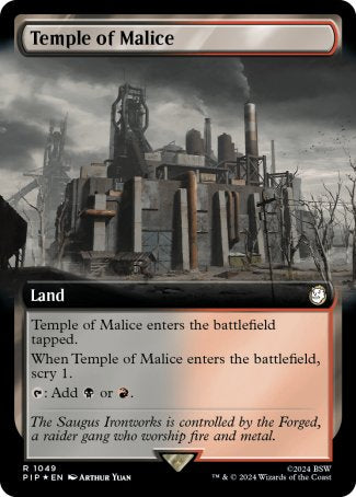 (1049) Magic The Gathering Universes Beyond: Fallout: Extras Single: Temple of Malice (V.3)  Holo Rare