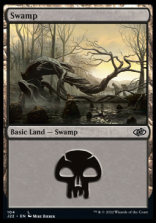 (104) Magic The Gathering Jumpstart 2022 Single: Swamp (V.1)  Land