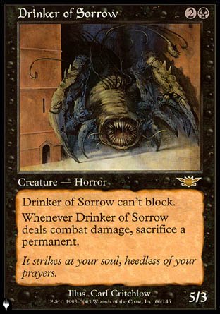 (066) Magic The Gathering The List Single: Drinker of Sorrow  Rare
