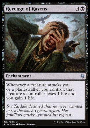 (104/269) Magic The Gathering Throne of Eldraine Single: Revenge of Ravens  Uncommon