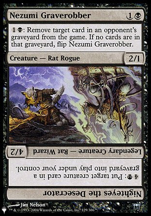 (129) Magic The Gathering The List Single: Nezumi Graverobber  Uncommon