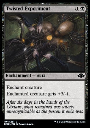 (104) Magic The Gathering Dominaria Remastered Single: Twisted Experiment  Common