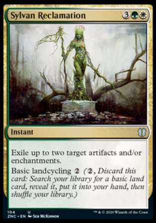 (104) Magic The Gathering Commander: Zendikar Rising Single: Sylvan Reclamation Holo Uncommon