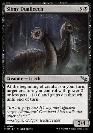 (104) Magic The Gathering Murders at Karlov Manor Single: Slimy Dualleech  Uncommon