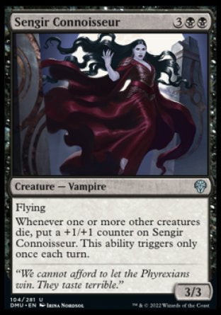 (104) Magic The Gathering Dominaria United Single: Sengir Connoisseur Holo Uncommon