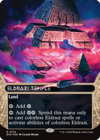 (104) Magic The Gathering Stellar Sights Single: Eldrazi Temple (V.3)  Rare