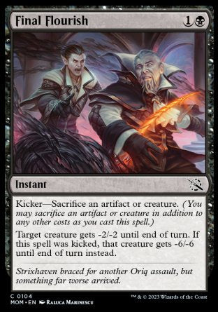 (104) Magic The Gathering March of the Machine Single: Final Flourish  Common